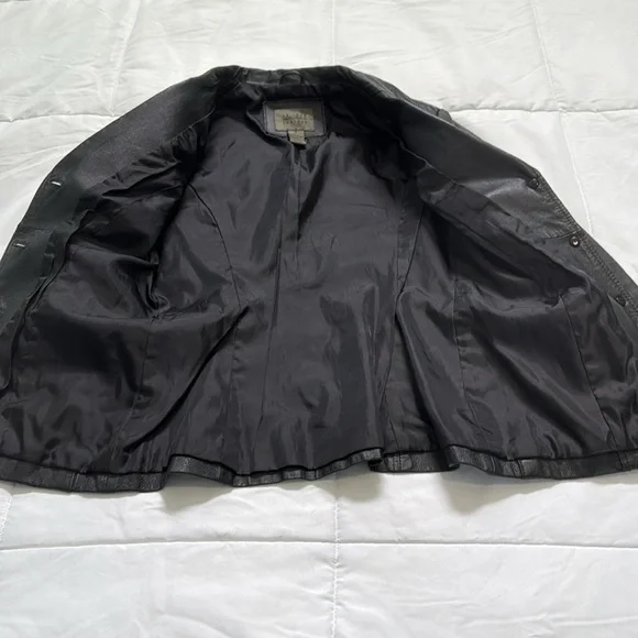 John Paul Richard Genuine Black Leather Jacket Uniform Leather - Picture 7 of 9